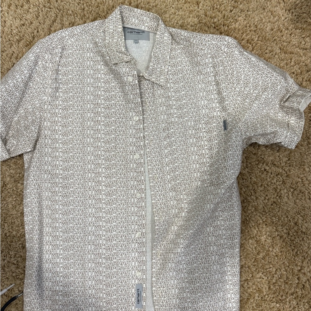 Calvin Klein Monogram Print Shirt - White